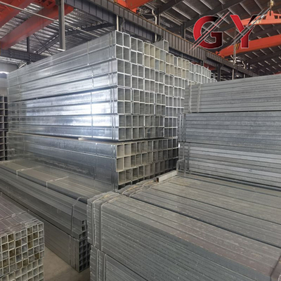 High Quality Q235 Q235B Hot-dip Galvanized square Tube for Construction, Customized Galvanized square Tube