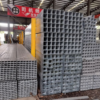 Large Stock Cold Rolled Pre Galvanized Welded square  Rectangular Steel Pipe/tube Q235, Q235B Hollow Gi Pipe