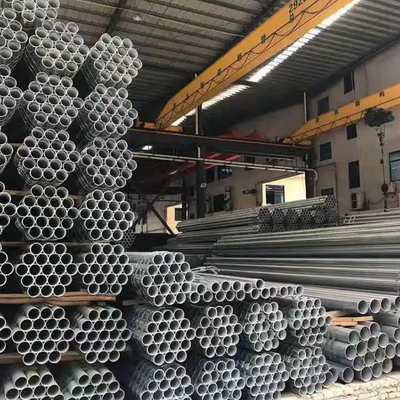 Stock Available Galvanized Steel Round Pipe Q195 Q235 ERW 1-12m Customized GI Steel Pipe for Building