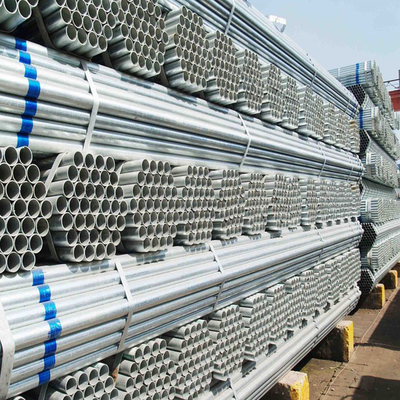 Hot Dip Galvanized Round Steel Pipe / GI Pipe Pre Galvanized Steel Pipe Galvanized Tube for Construction