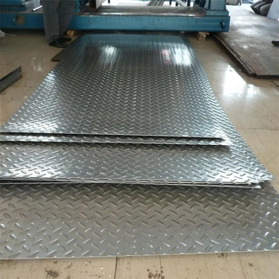 Best Selling 800mm Width Checkered Galvanized Steel Sheet Tear Drop Pattern Metal Plate Stair Tread for Walkway ASTM Compliant