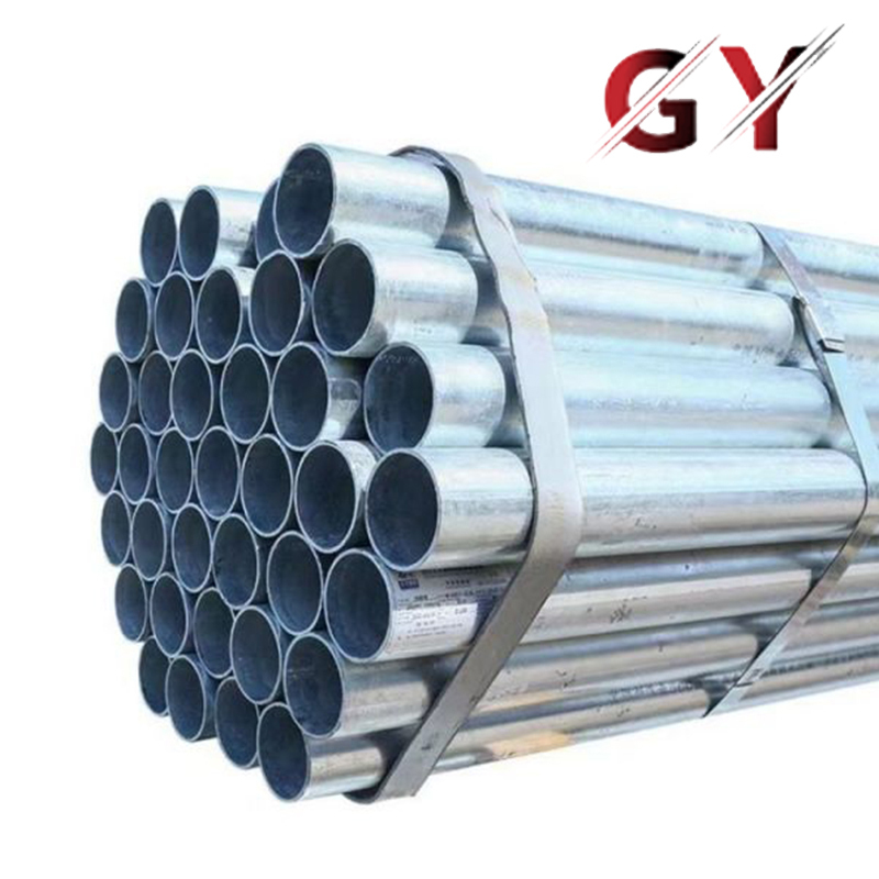 Hot Dip Galvanized Round Steel Pipe / GI Pipe Pre Galvanized Steel Pipe Galvanized Tube for Construction